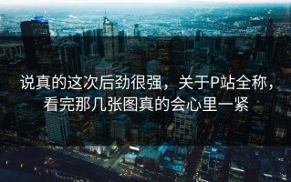 说真的这次后劲很强，关于P站全称，看完那几张图真的会心里一紧