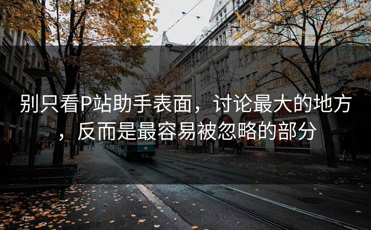 别只看P站助手表面,讨论最大的地方,反而是最容易被忽略的部分-第1张图片-p站影视站 | p站镜像热门视频 别只看P站助手表面,讨论最大的地方,反而是最容易被忽略的部分-第1张图片-p站影视站 | p站镜像热门视频
